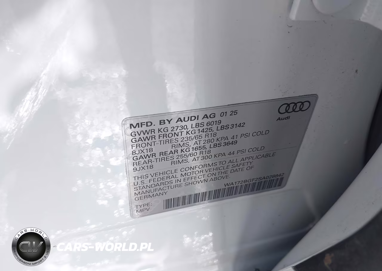 2025 Audi Q6 E-Tron Premium VIN:WA172BGF2SA028842 - 9