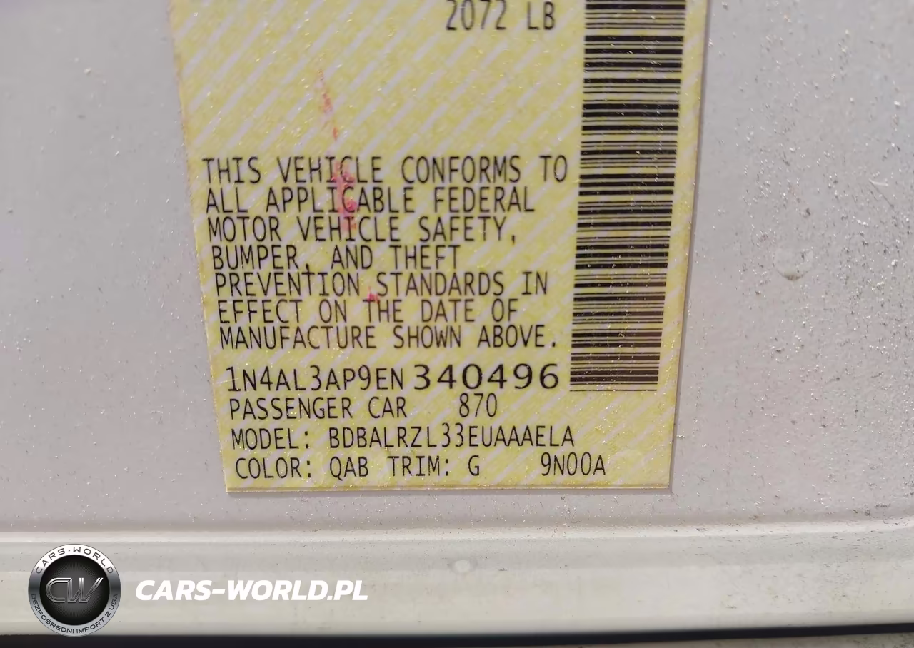 2014 Nissan Altima 2.5 S VIN:1N4AL3AP9EN340496 - 9