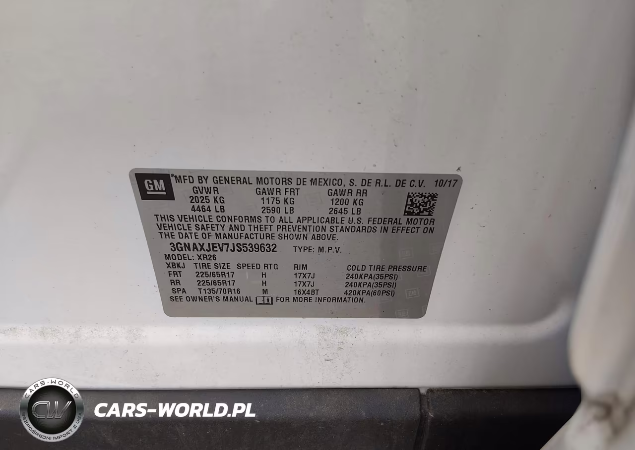 2018 Chevrolet Equinox Lt VIN:3GNAXJEV7JS539632 - 9