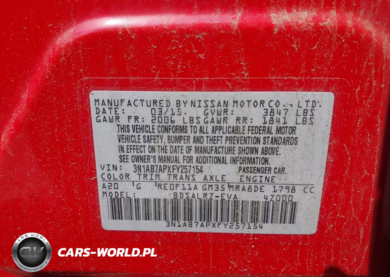 2015 Nissan Sentra Sr VIN:3N1AB7APXFY257154 - 9