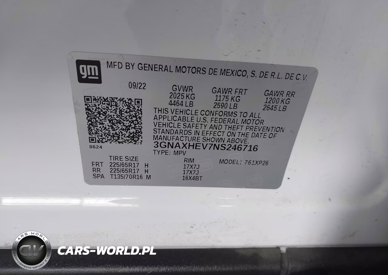 2022 Chevrolet Equinox Fwd Ls VIN:3GNAXHEV7NS246716 - 9