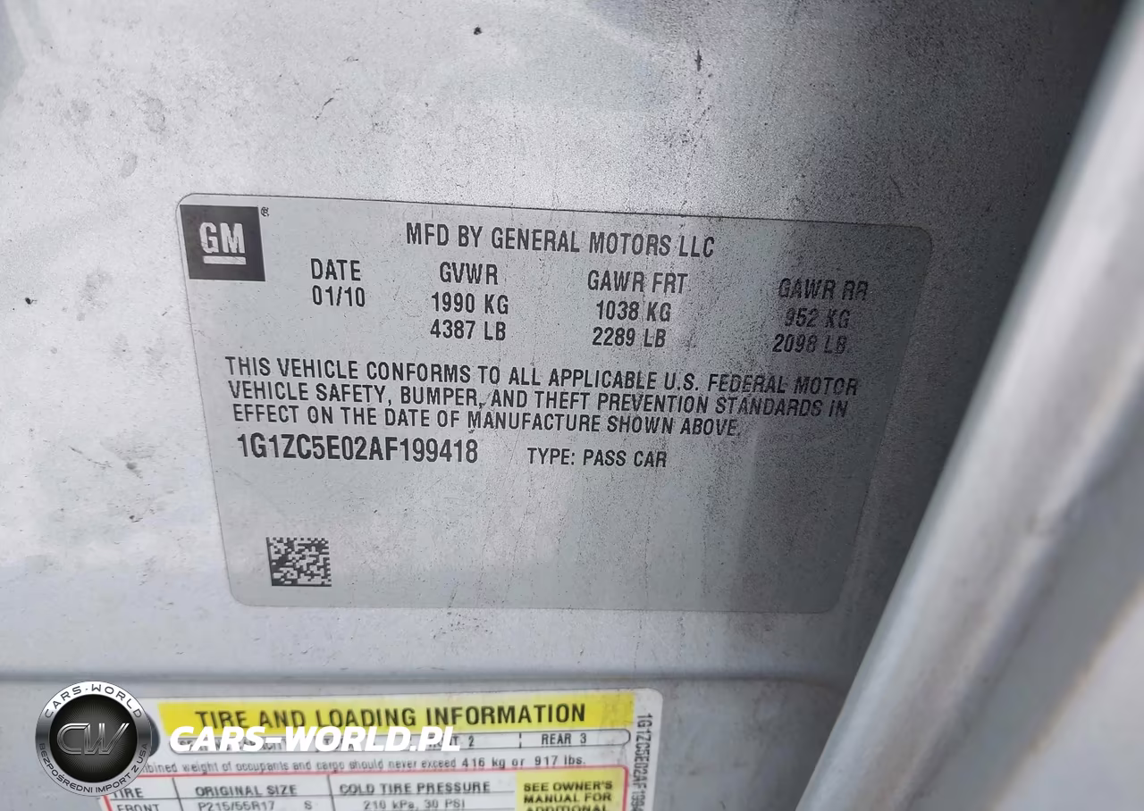 2010 Chevrolet Malibu Lt VIN:1G1ZC5E02AF199418 - 9