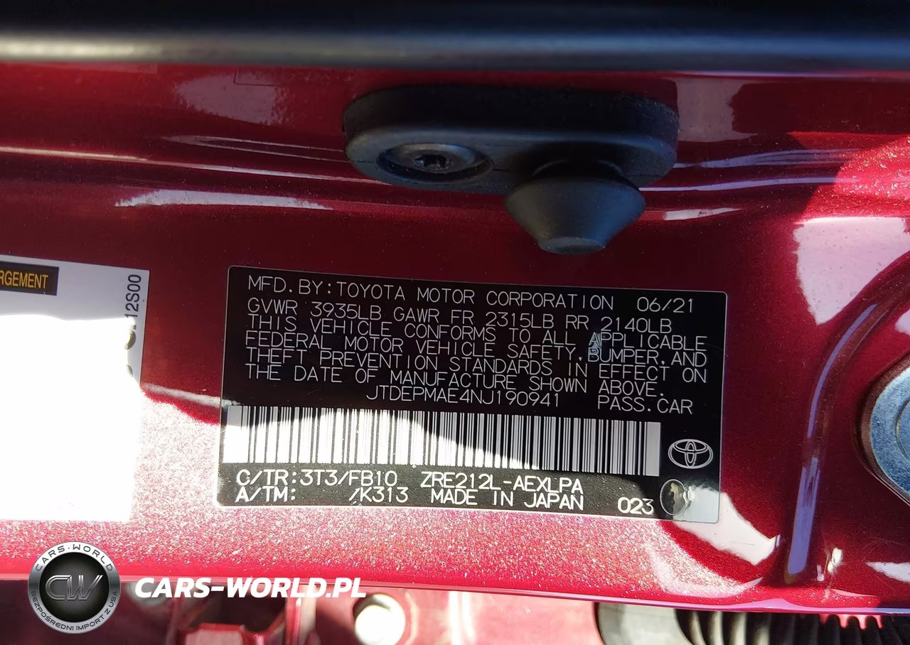 2022 Toyota Corolla Le VIN:JTDEPMAE4NJ190941 - 9