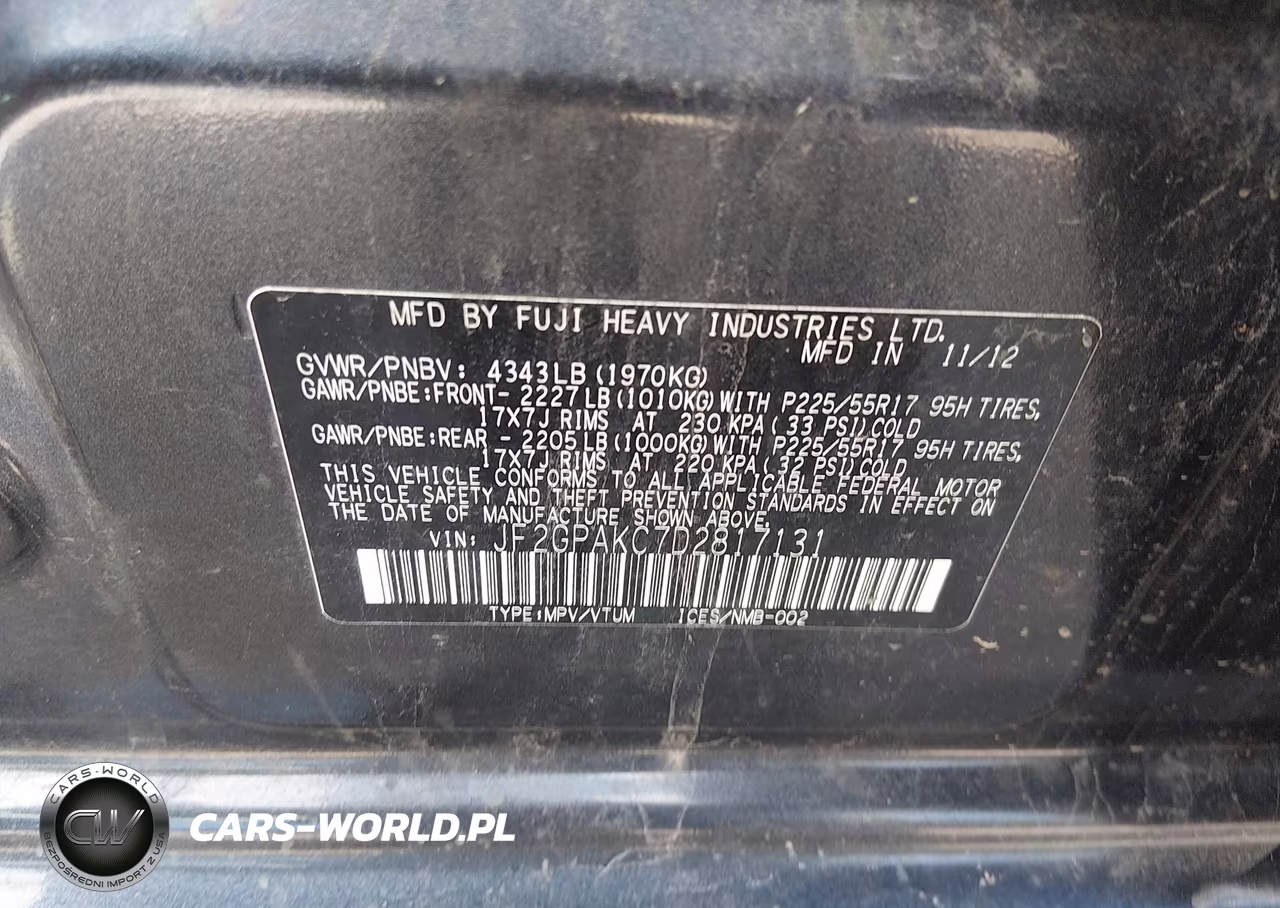2013 Subaru Xv Crosstrek 2.0I Limited VIN:JF2GPAKC7D2817131 - 9