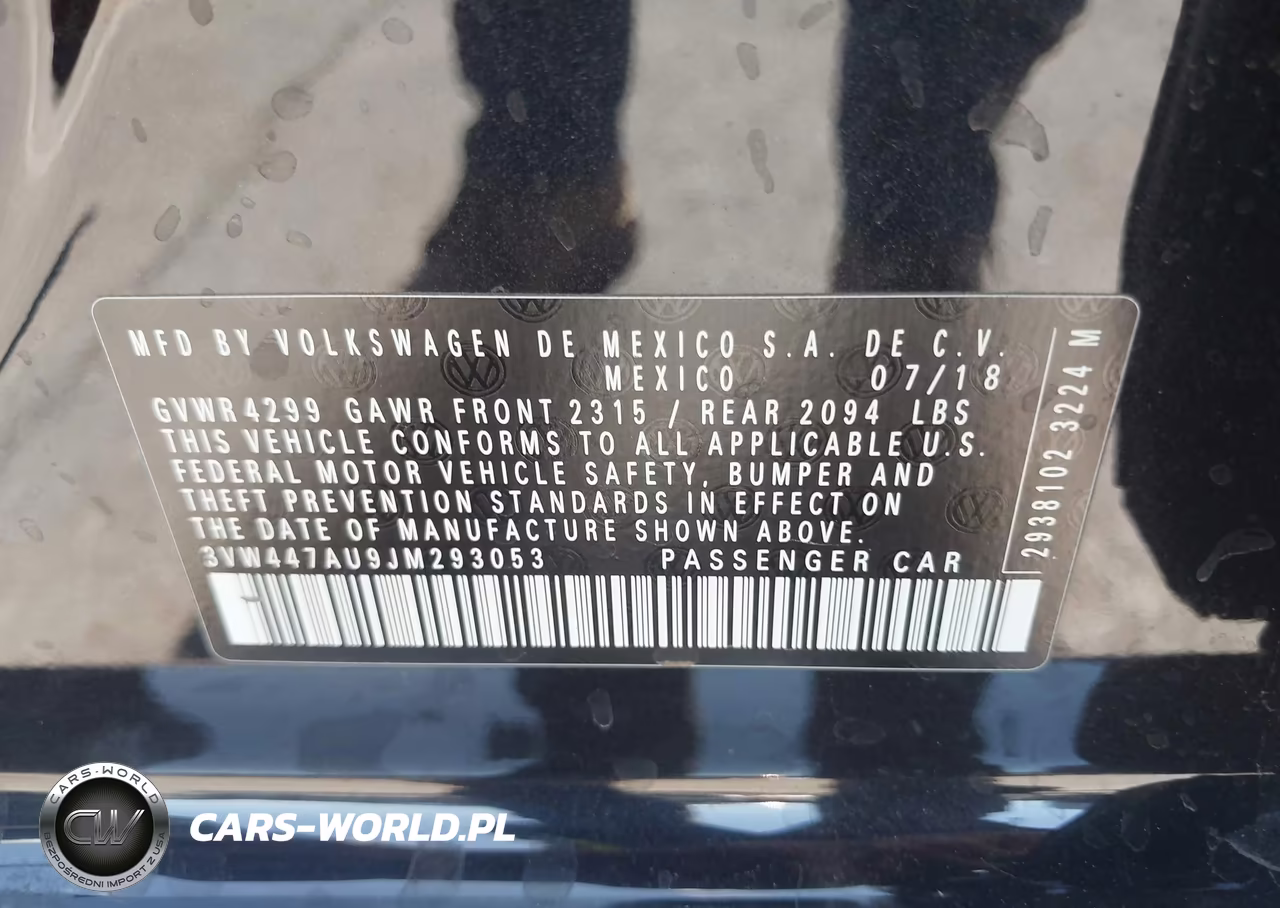 2018 Volkswagen Gti S VIN:3VW447AU9JM293053 - 9