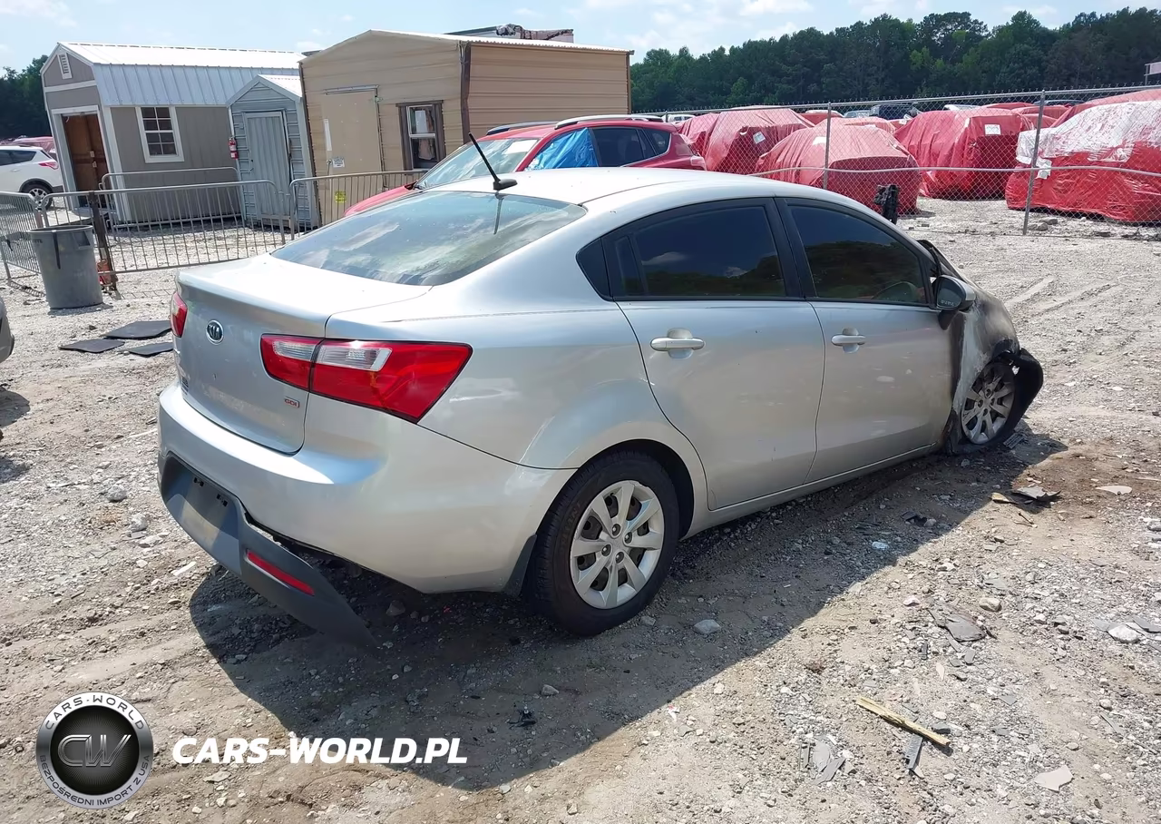 2013 Kia Rio Lx VIN:KNADM4A32D6098051 - 4