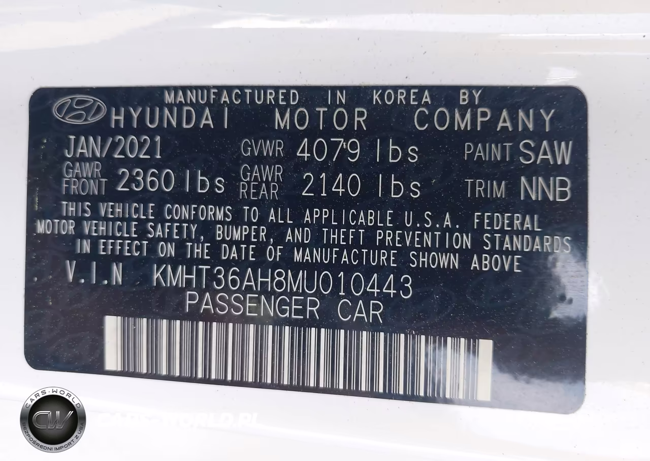 2021 Hyundai Veloster N VIN:KMHT36AH8MU010443 - 9