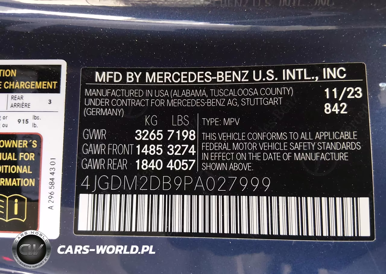 2023 Mercedes-Benz Eqs 450+ Suv VIN:4JGDM2DB9PA027999 - 9