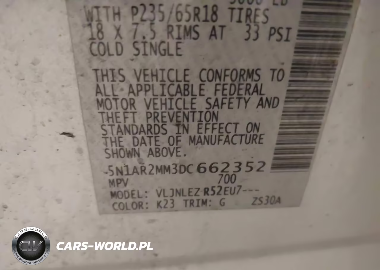 2013 Nissan Pathfinder Platinum-S-Sl-Sv VIN:5N1AR2MM3DC662352 - 9