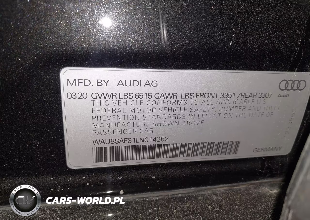 2020 Audi S8 Tfsi Quattro Tiptronic VIN:WAU8SAF81LN014252 - 9