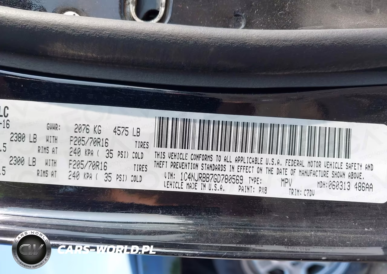 2016 Jeep Patriot Sport VIN:1C4NJRBB7GD780569 - 9