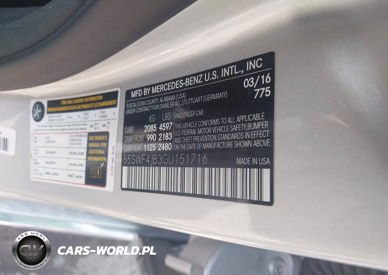 2016 Mercedes-Benz C 300 VIN:55SWF4JB3GU151716 - 9