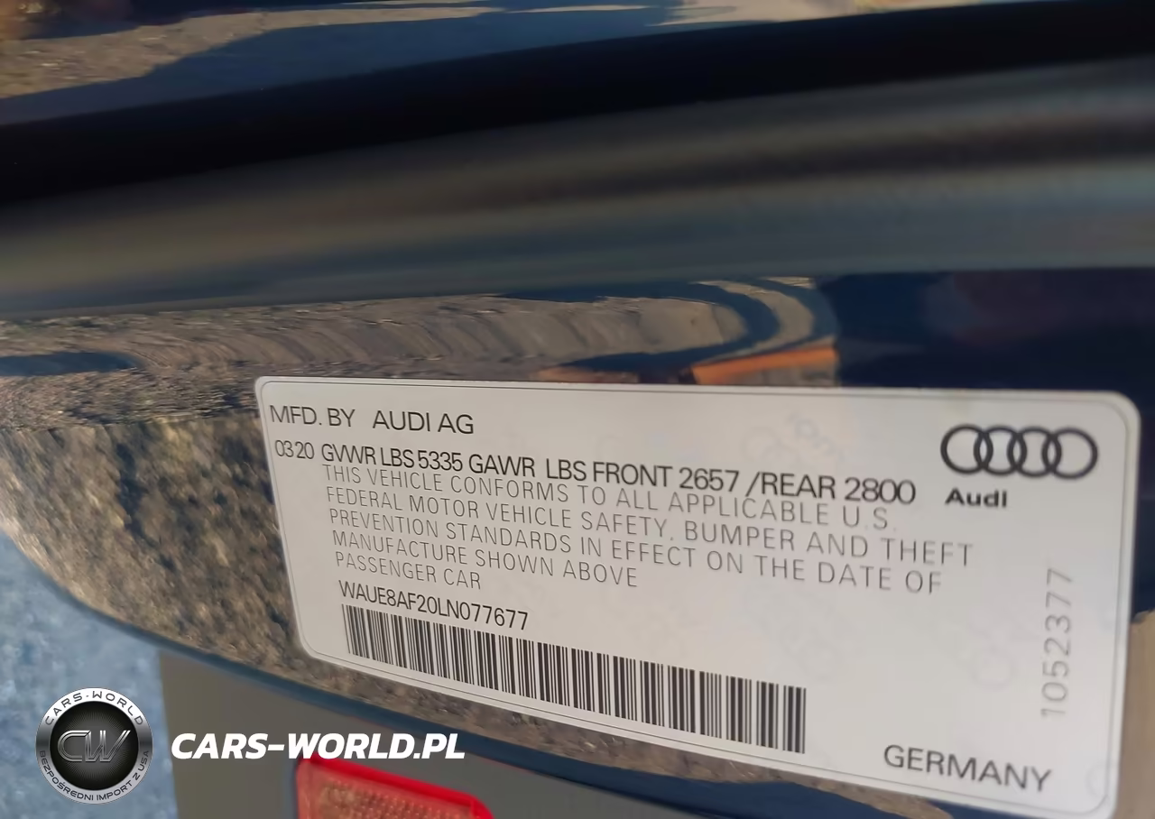 2020 Audi A6 Premium Plus 45 Tfsi Quattro S Tronic VIN:WAUE8AF20LN077677 - 9