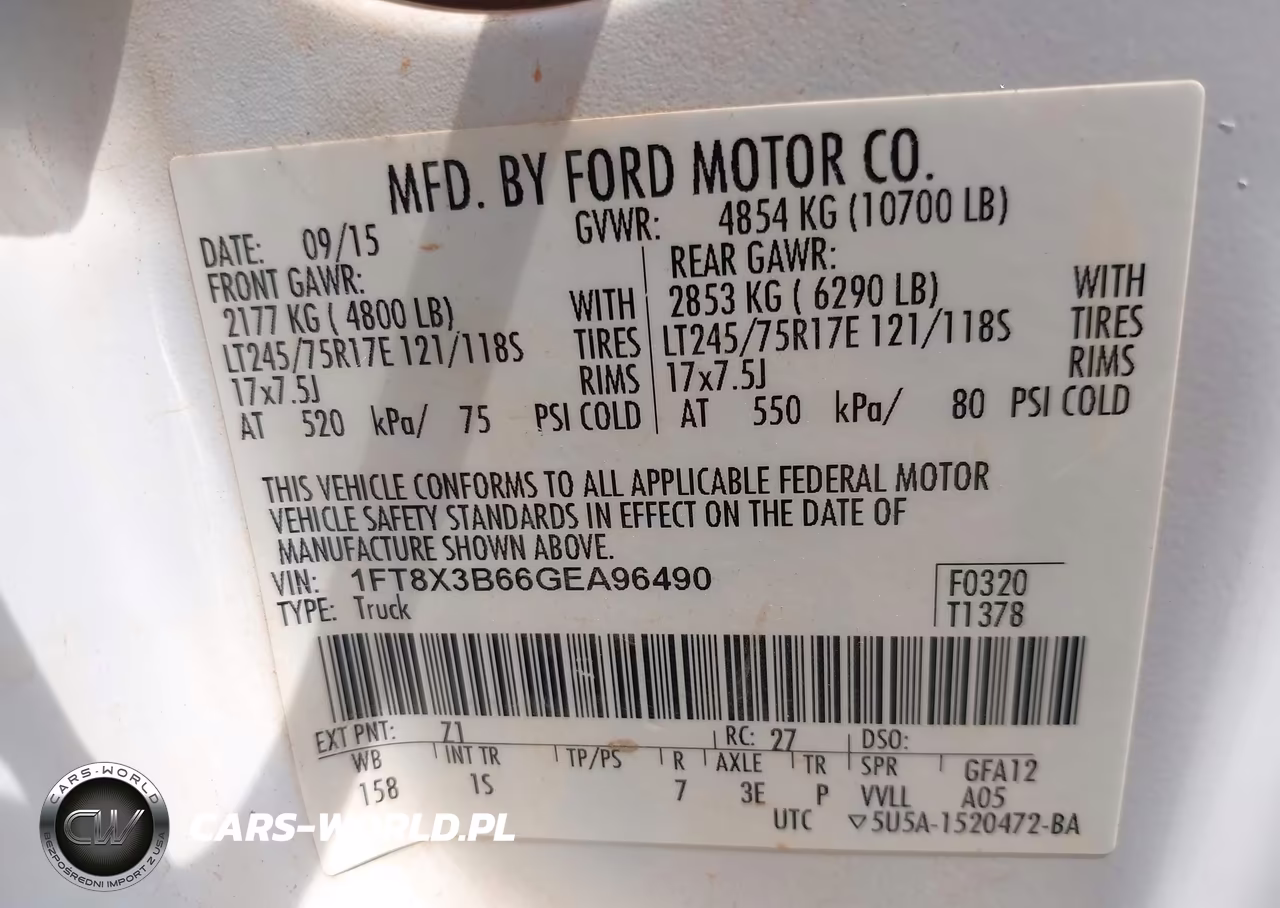 2016 Ford F-350 Lariat-Xl-Xlt VIN:1FT8X3B66GEA96490 - 8