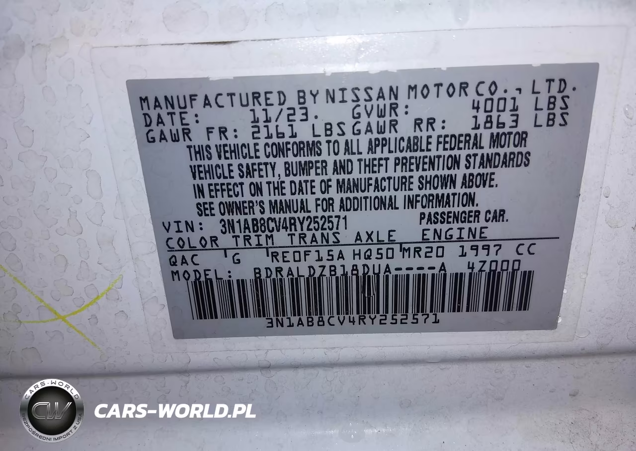 2024 Nissan Sentra Sv Xtronic Cvt VIN:3N1AB8CV4RY252571 - 9