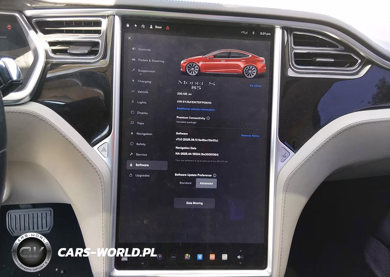2013 Tesla Model S VIN:5YJSA1DN7DFP09310 - 18