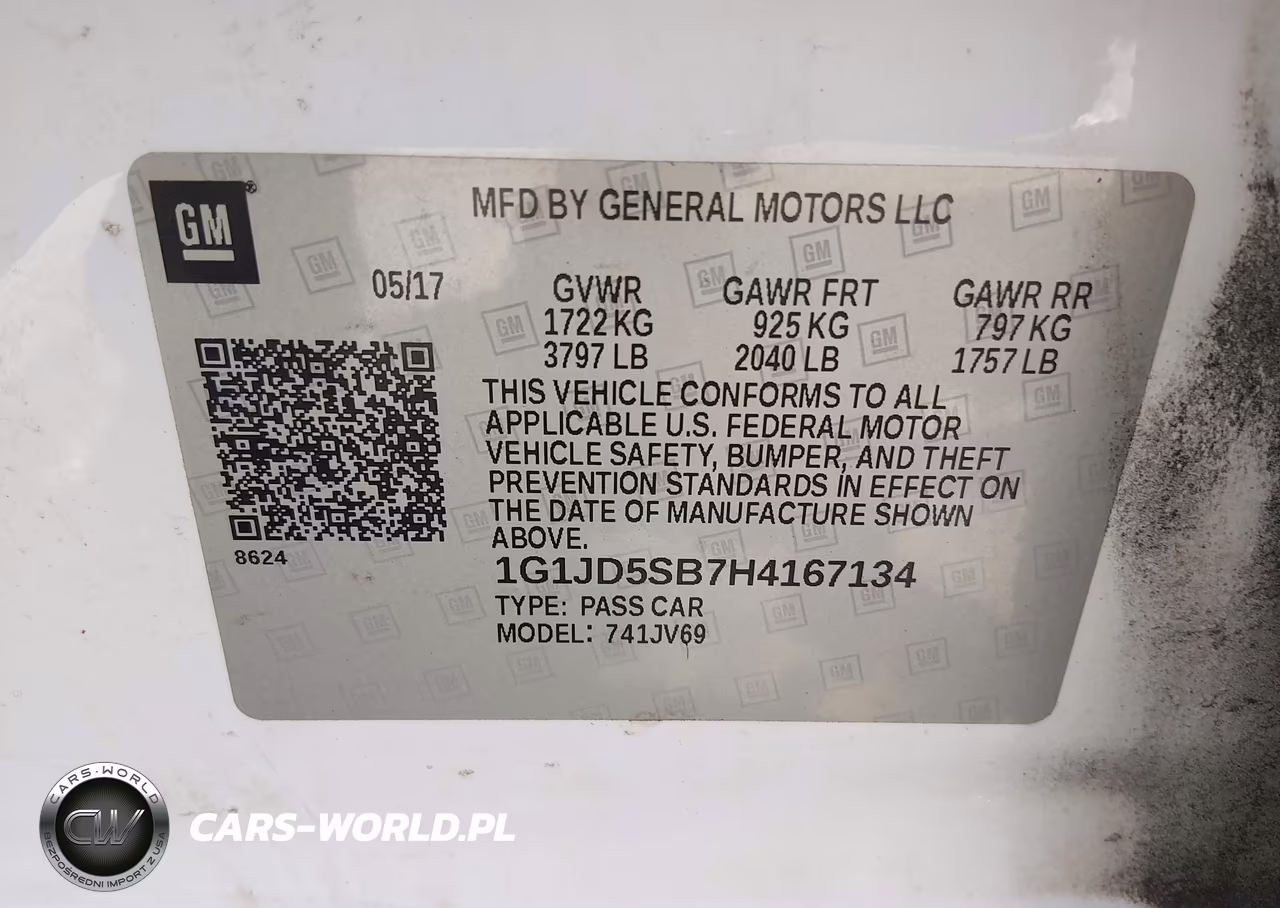 2017 Chevrolet Sonic Lt Auto VIN:1G1JD5SB7H4167134 - 9