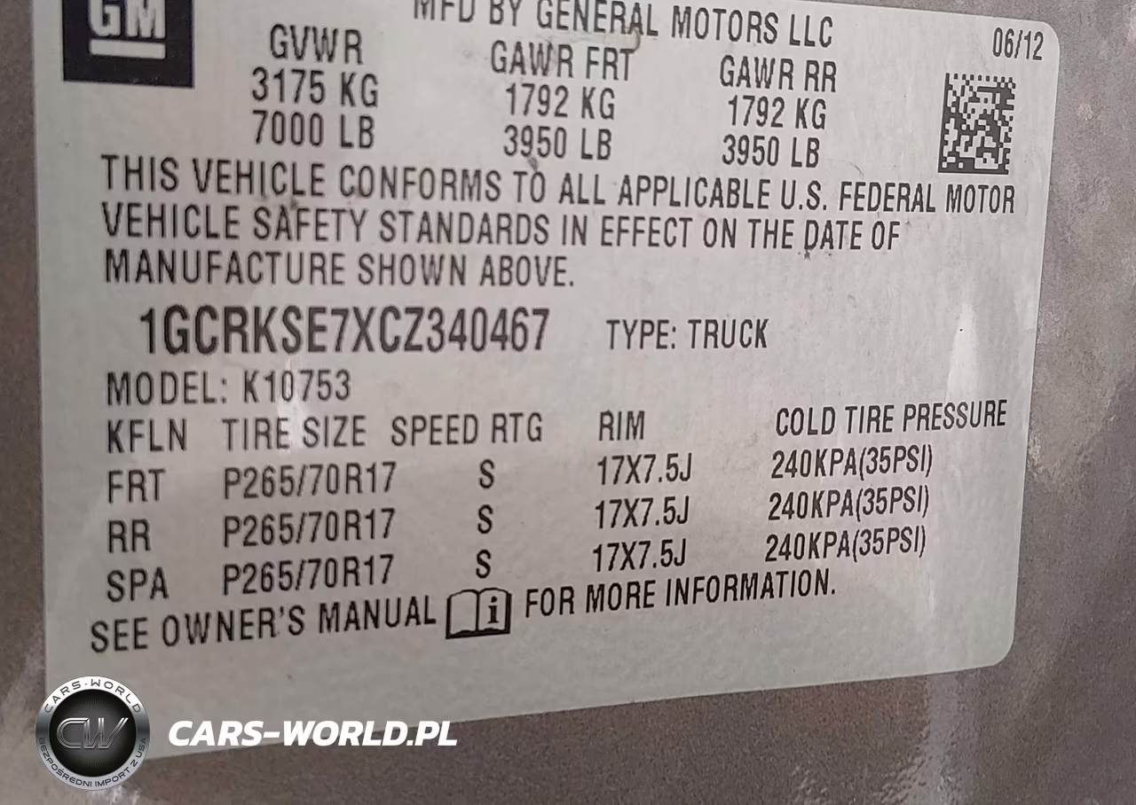 2012 Chevrolet Silverado 1500 Lt VIN:1GCRKSE7XCZ340467 - 9