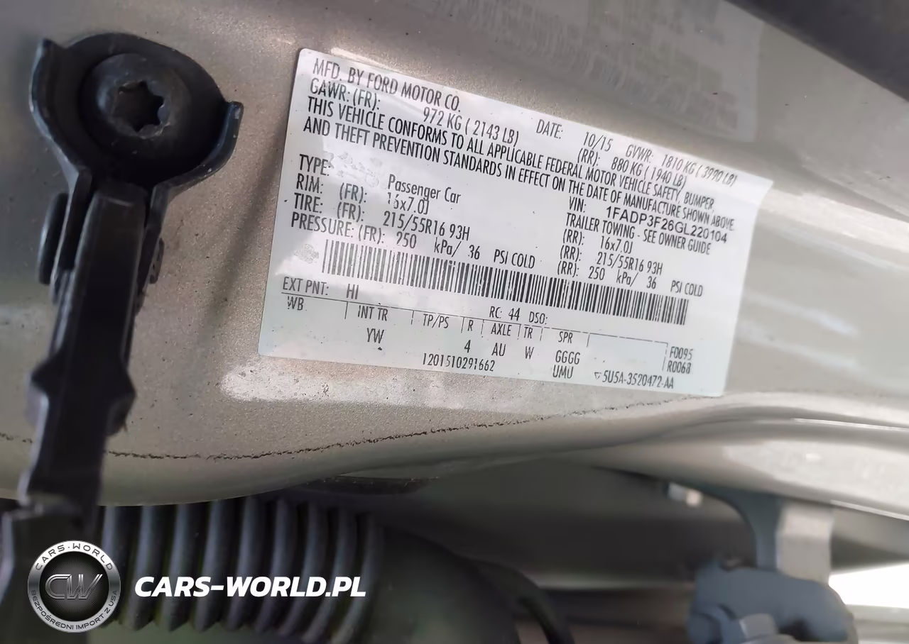 2016 Ford Focus Se VIN:1FADP3F26GL220104 - 9