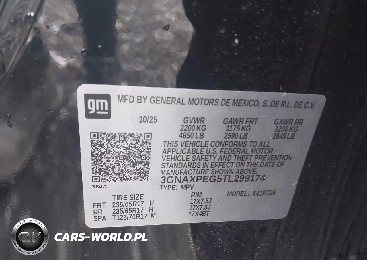 2026 Chevrolet Equinox Awd Lt VIN:3GNAXPEG5TL299174 - 9