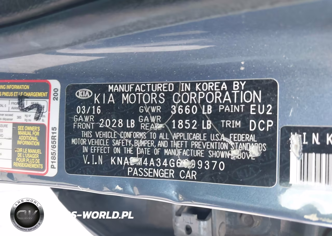 2016 Kia Rio Lx VIN:KNADM4A34G6699370 - 9
