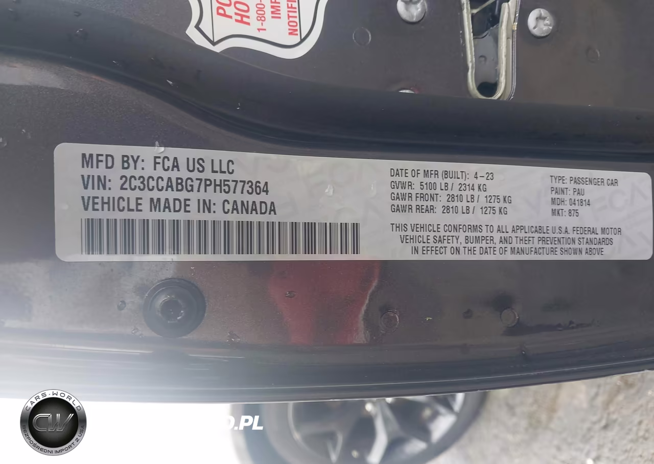 2023 Chrysler 300 300S VIN:2C3CCABG7PH577364 - 9