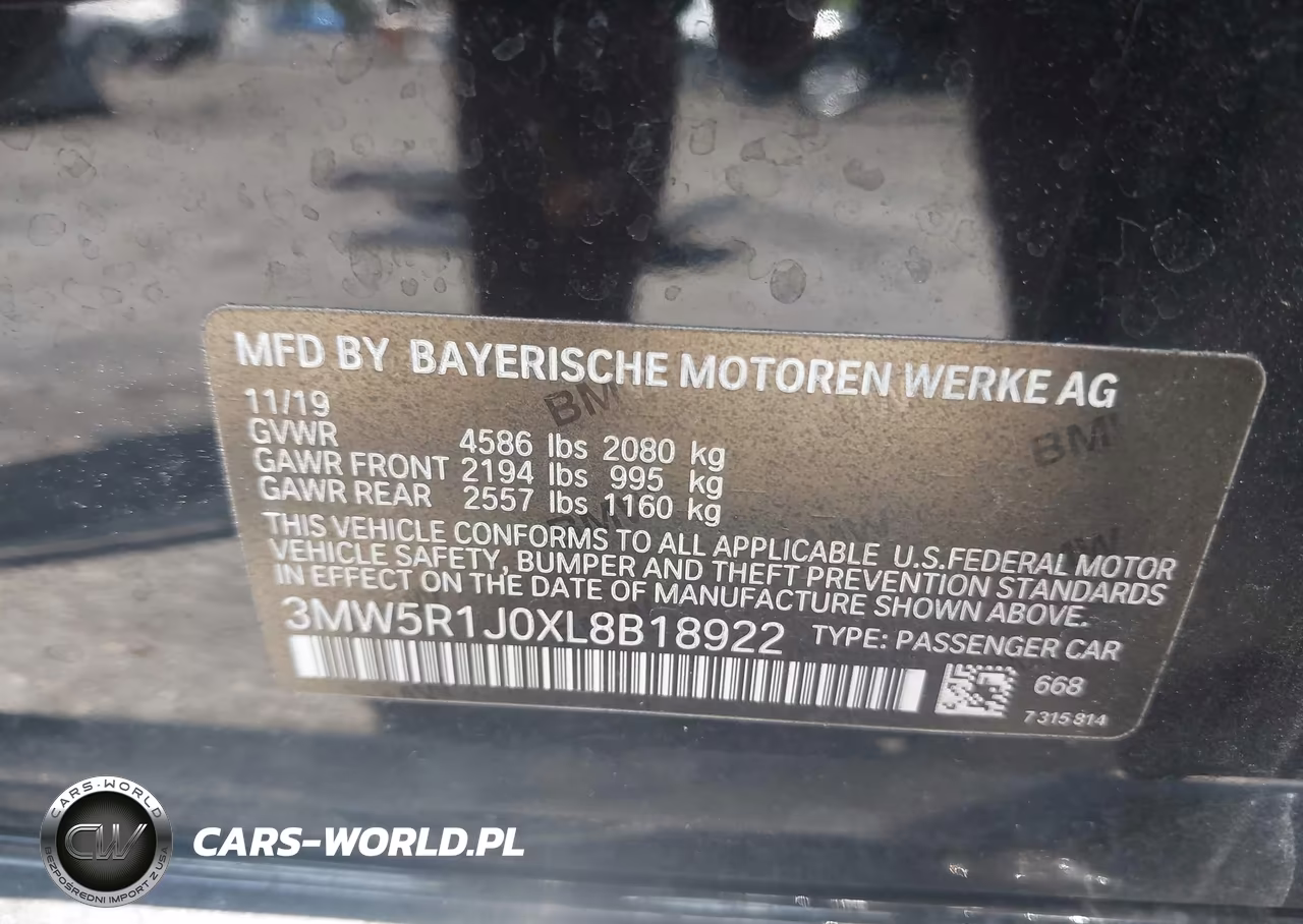 2020 BMW 330I VIN:3MW5R1J0XL8B18922 - 9