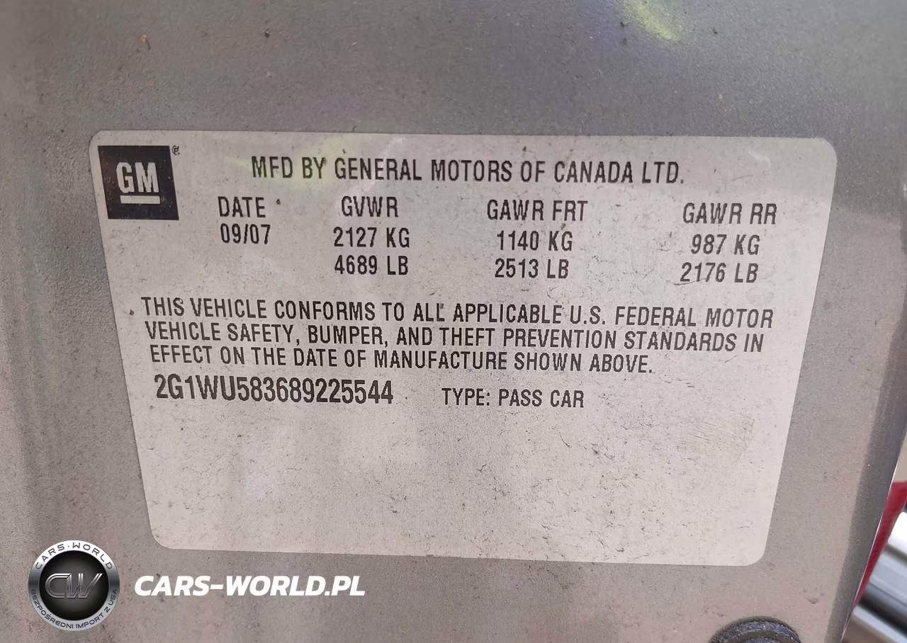 2008 Chevrolet Impala Ltz VIN:2G1WU583689225544 - 9