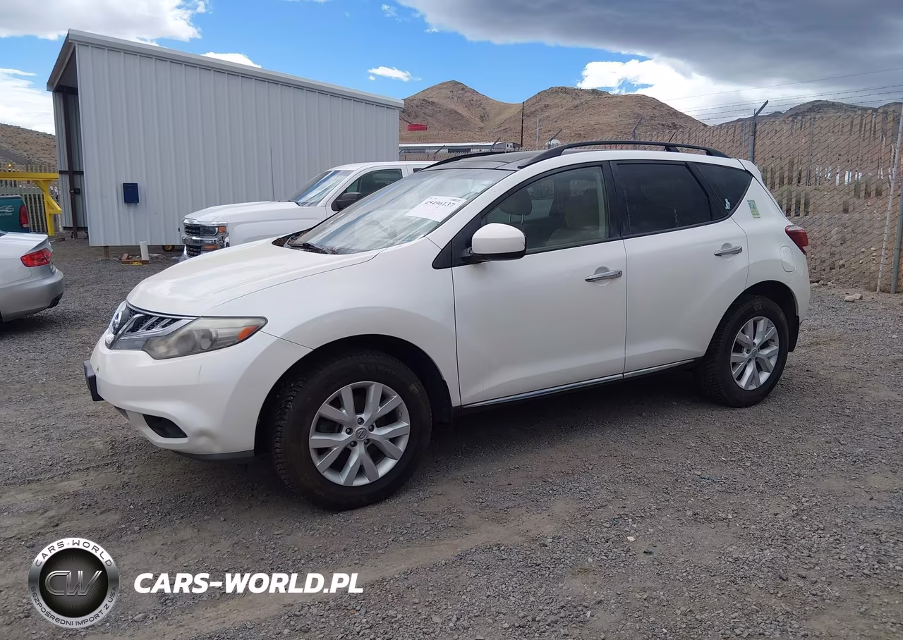 2012 Nissan Murano Sv VIN:JN8AZ1MW1CW226021 - 2