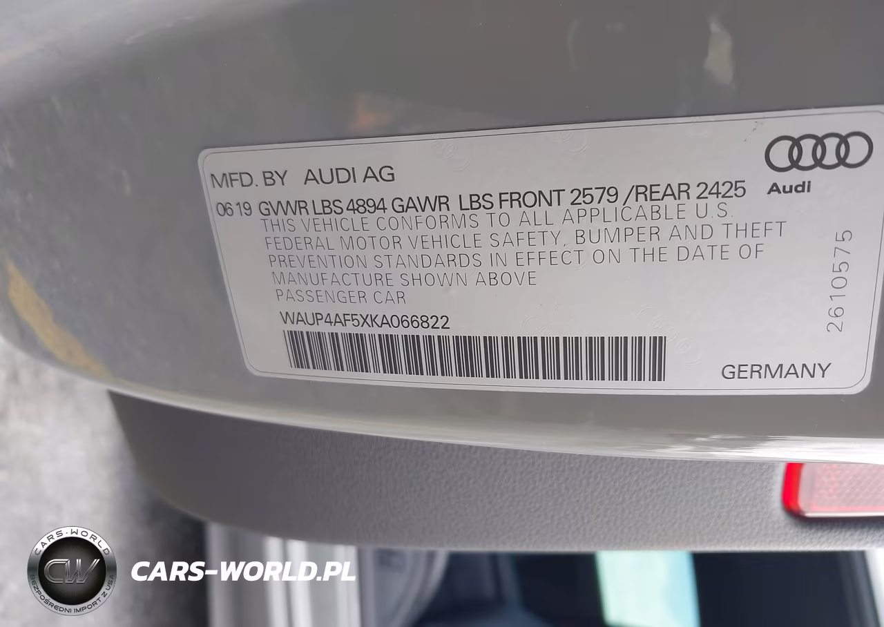 2019 Audi S5 3.0T Premium VIN:WAUP4AF5XKA066822 - 9