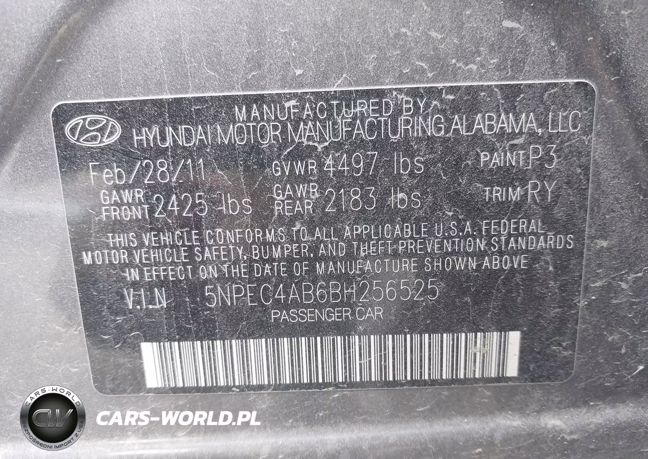 2011 Hyundai Sonata Limited 2.0T VIN:5NPEC4AB6BH256525 - 9