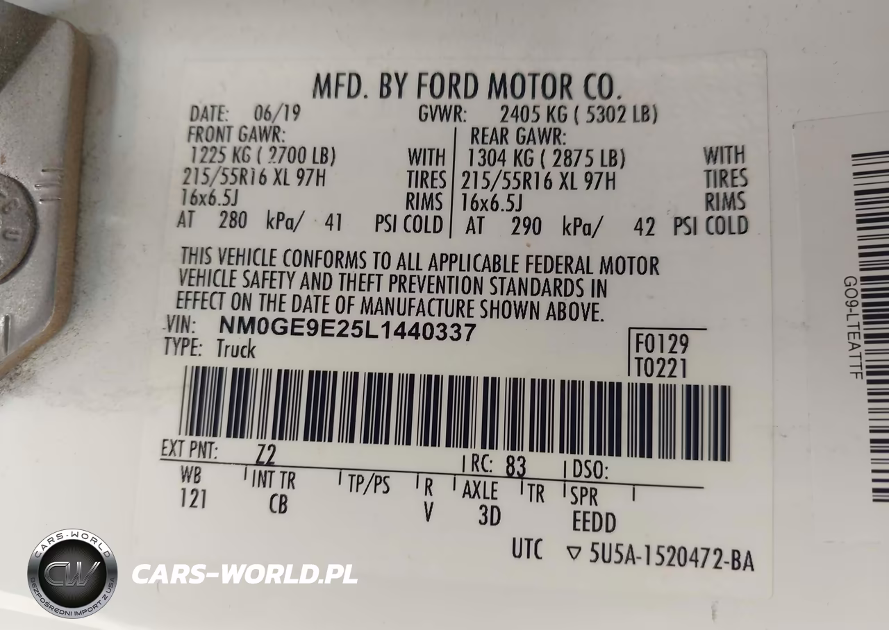 2020 Ford Transit Connect Xl Passenger VIN:NM0GE9E25L1440337 - 9