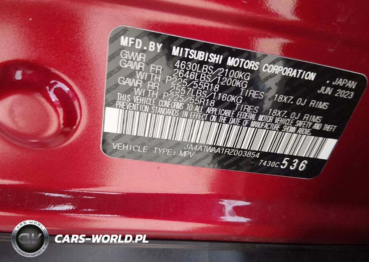 2024 Mitsubishi Eclipse Cross Sel S-Awc VIN:JA4ATWAA1RZ003854 - 9