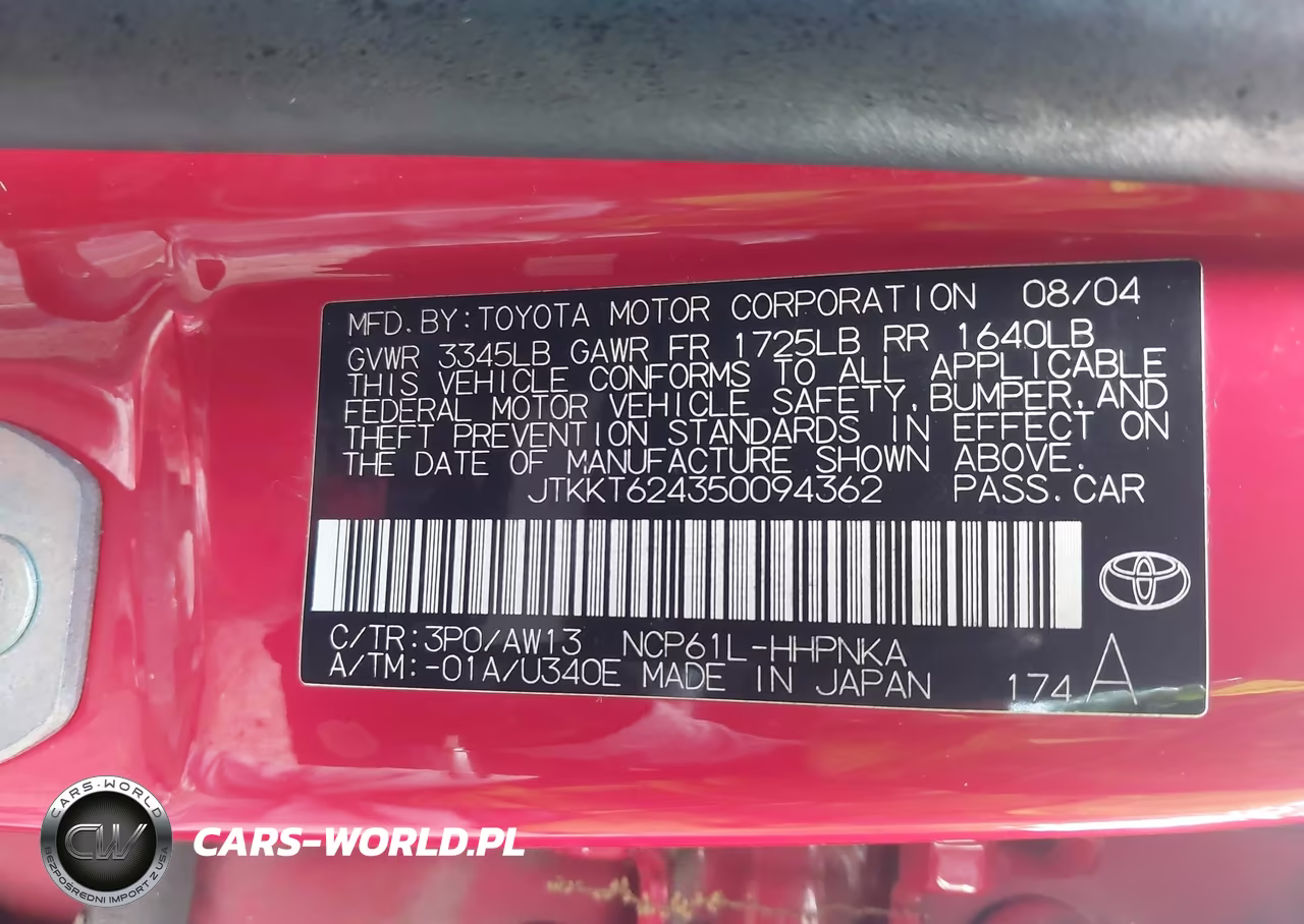 2005 Scion Xa VIN:JTKKT624350094362 - 9