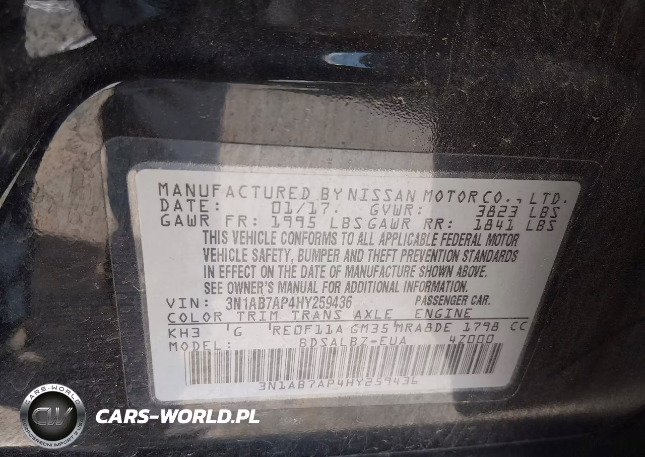 2017 Nissan Sentra S VIN:3N1AB7AP4HY259436 - 9
