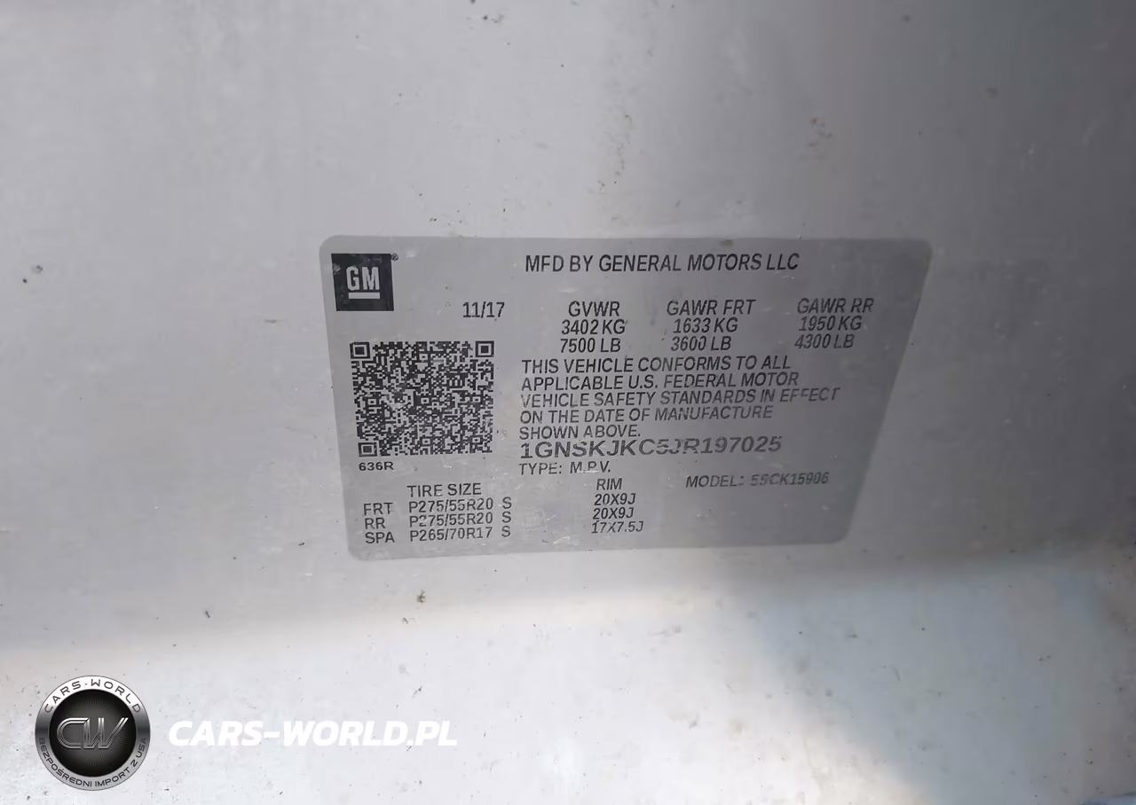 2018 Chevrolet Suburban Premier VIN:1GNSKJKC5JR197025 - 9