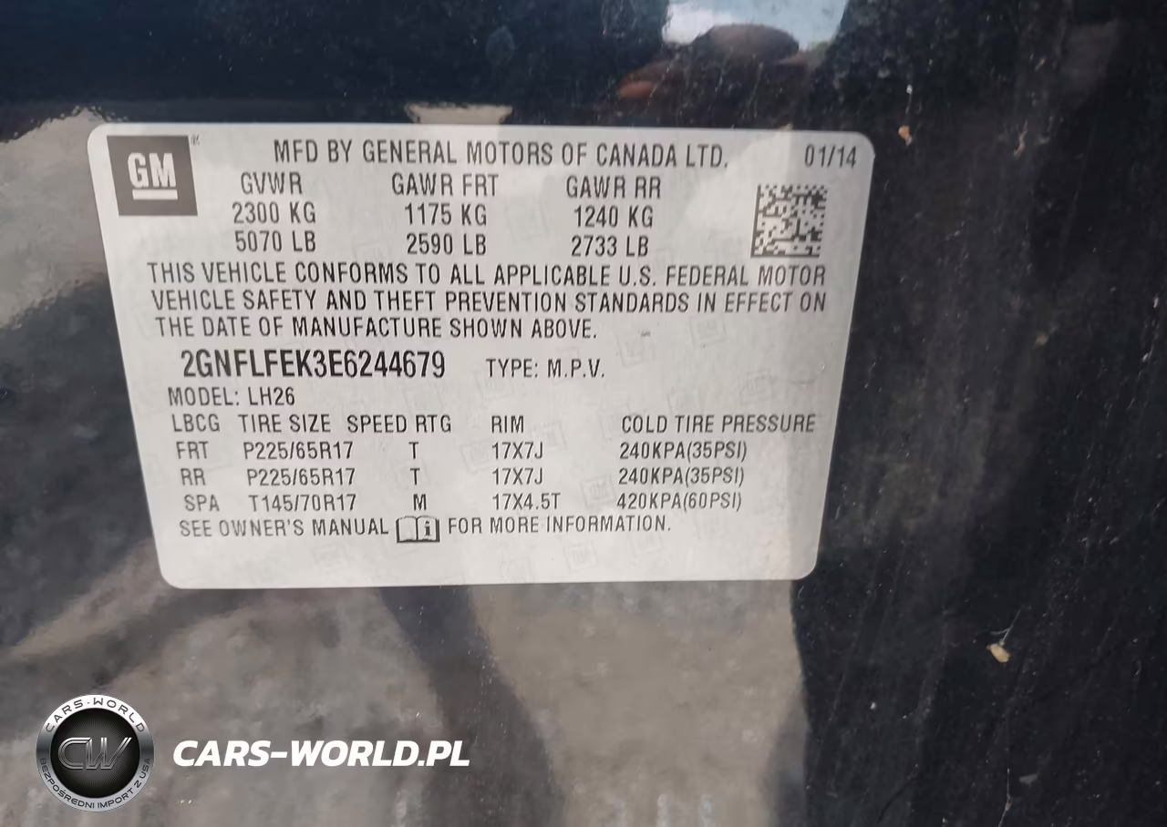 2014 Chevrolet Equinox Lt VIN:2GNFLFEK3E6244679 - 9