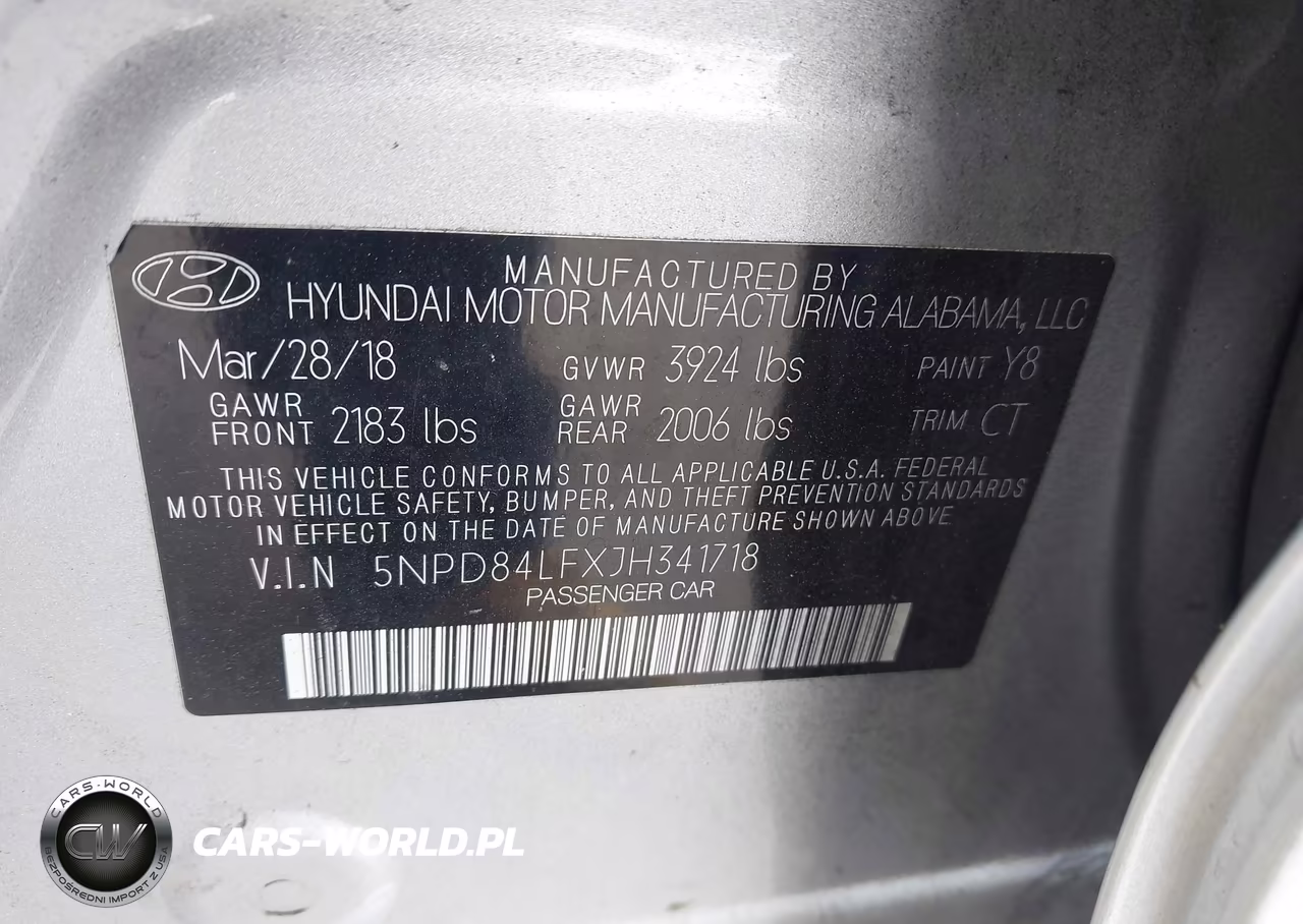 2018 Hyundai Elantra Value Edition VIN:5NPD84LFXJH341718 - 9