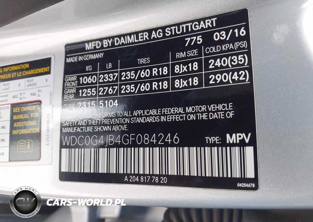 2016 Mercedes-Benz Glc 300 VIN:WDC0G4JB4GF084246 - 9