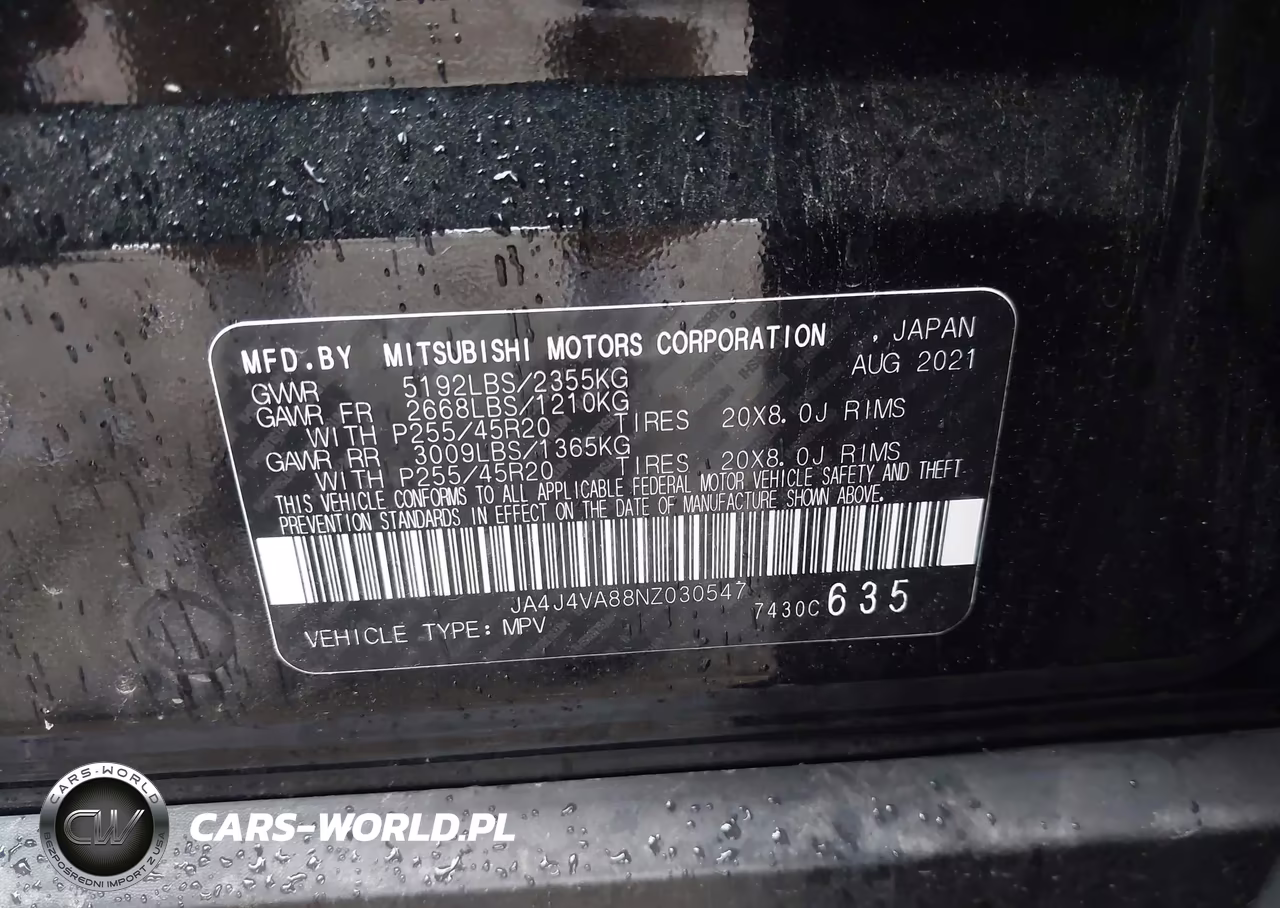 2022 Mitsubishi Outlander VIN:JA4J4VA88NZ030547 - 9