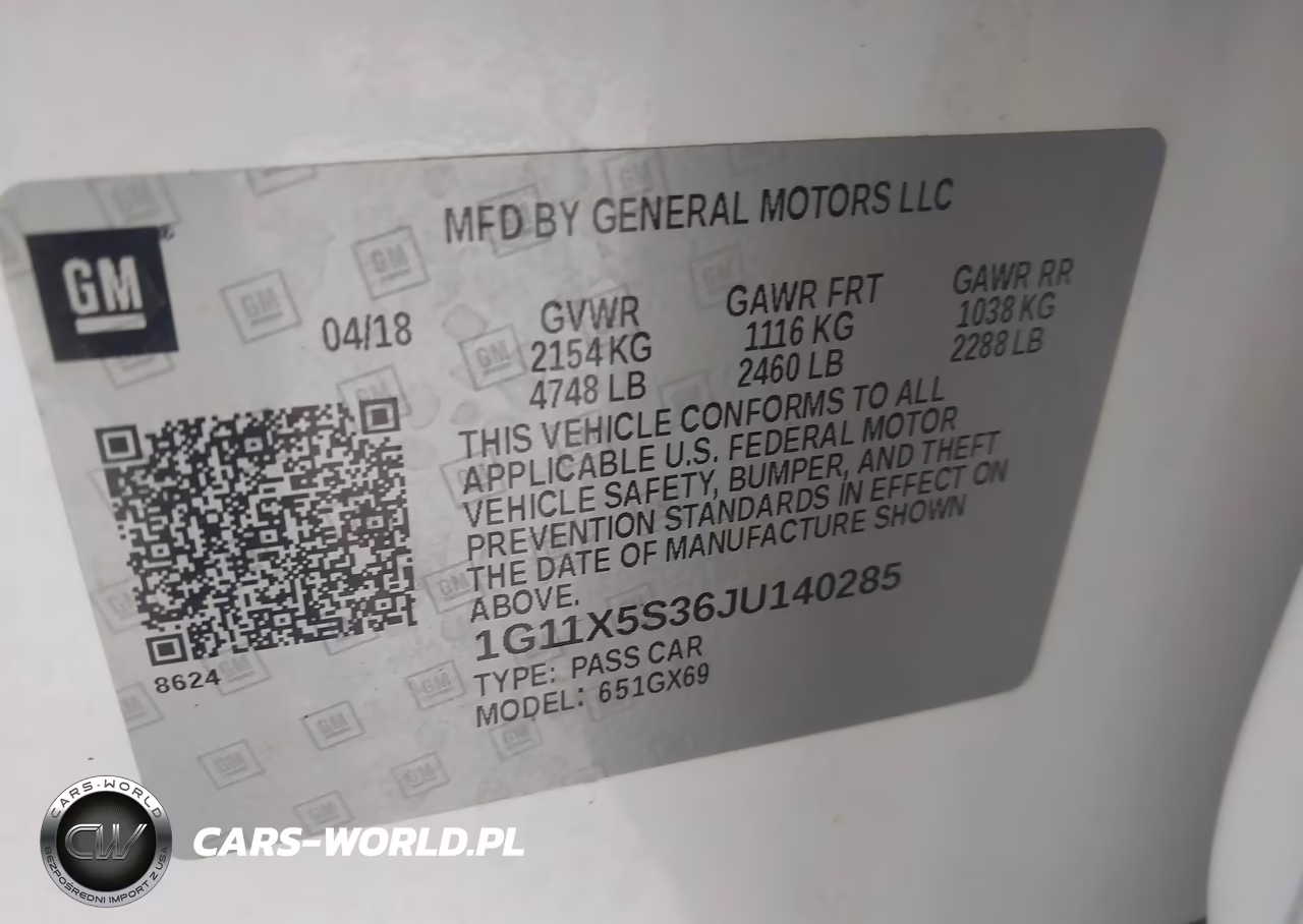 2018 Chevrolet Impala 1Fl VIN:1G11X5S36JU140285 - 9