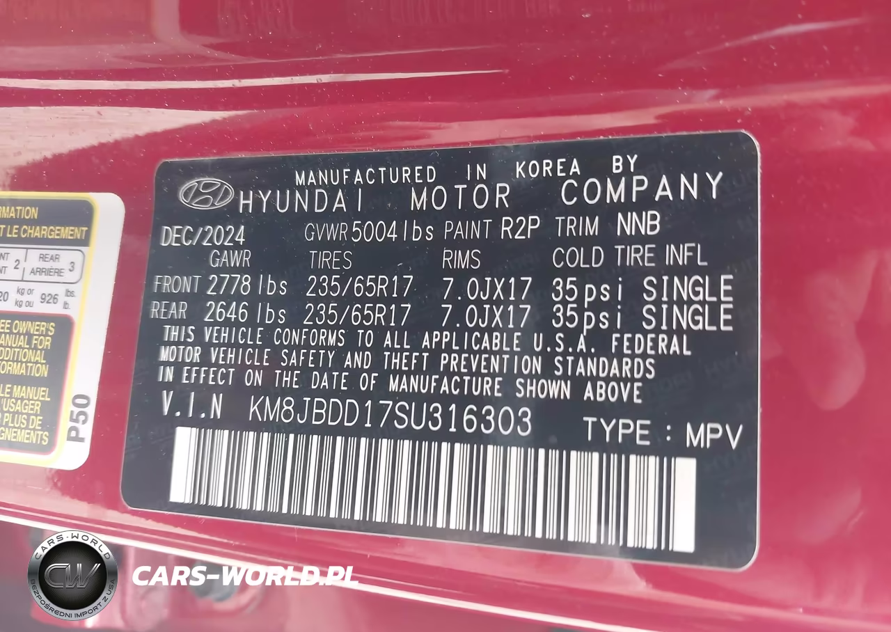 2025 Hyundai Tucson Hybrid Blue VIN:KM8JBDD17SU316303 - 9