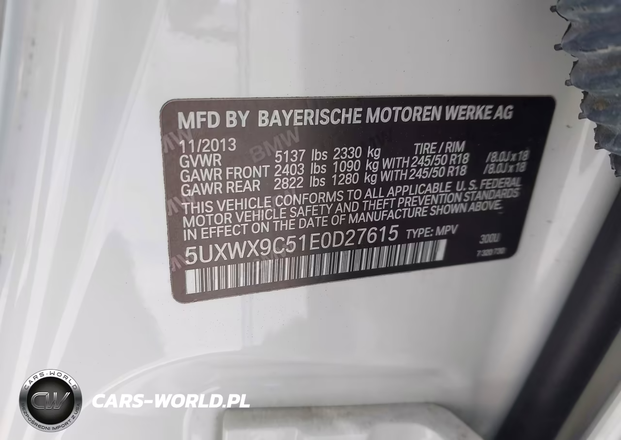 2014 BMW X3 xDrive28I VIN:5UXWX9C51E0D27615 - 9
