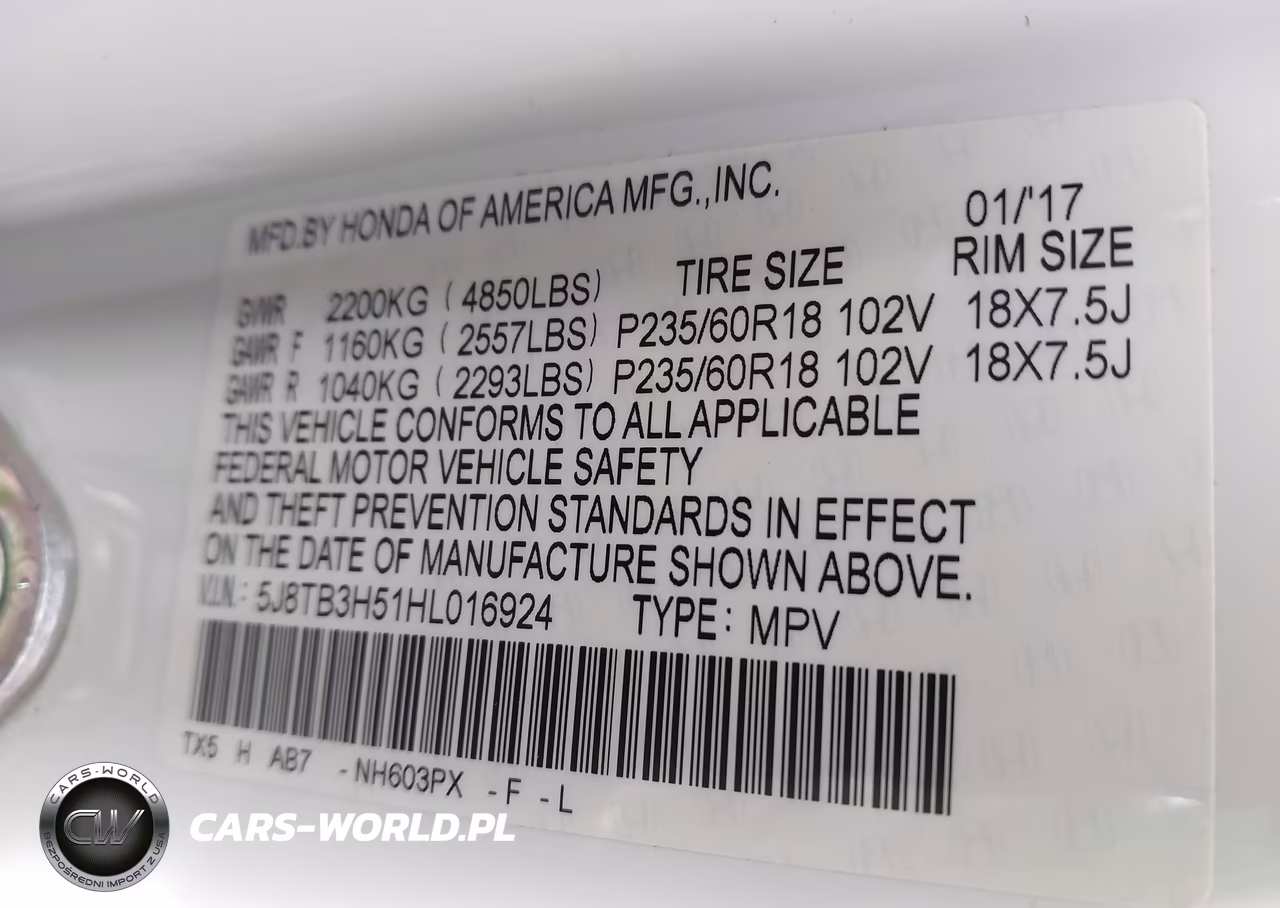 2017 Acura Rdx Technology Acurawatch Plus Packages-W-Technology Package VIN:5J8TB3H51HL016924 - 9