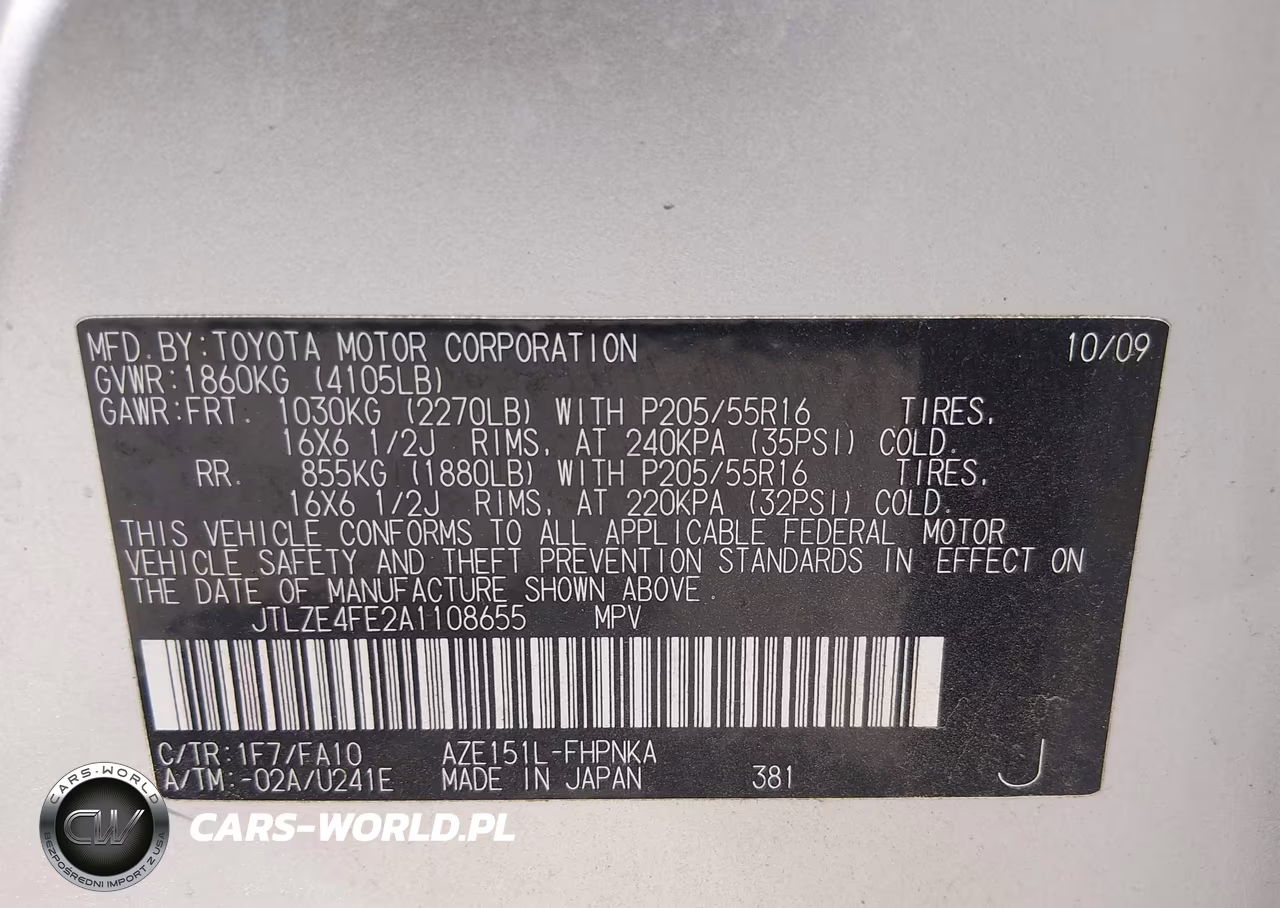 2010 Scion Xb VIN:JTLZE4FE2A1108655 - 9