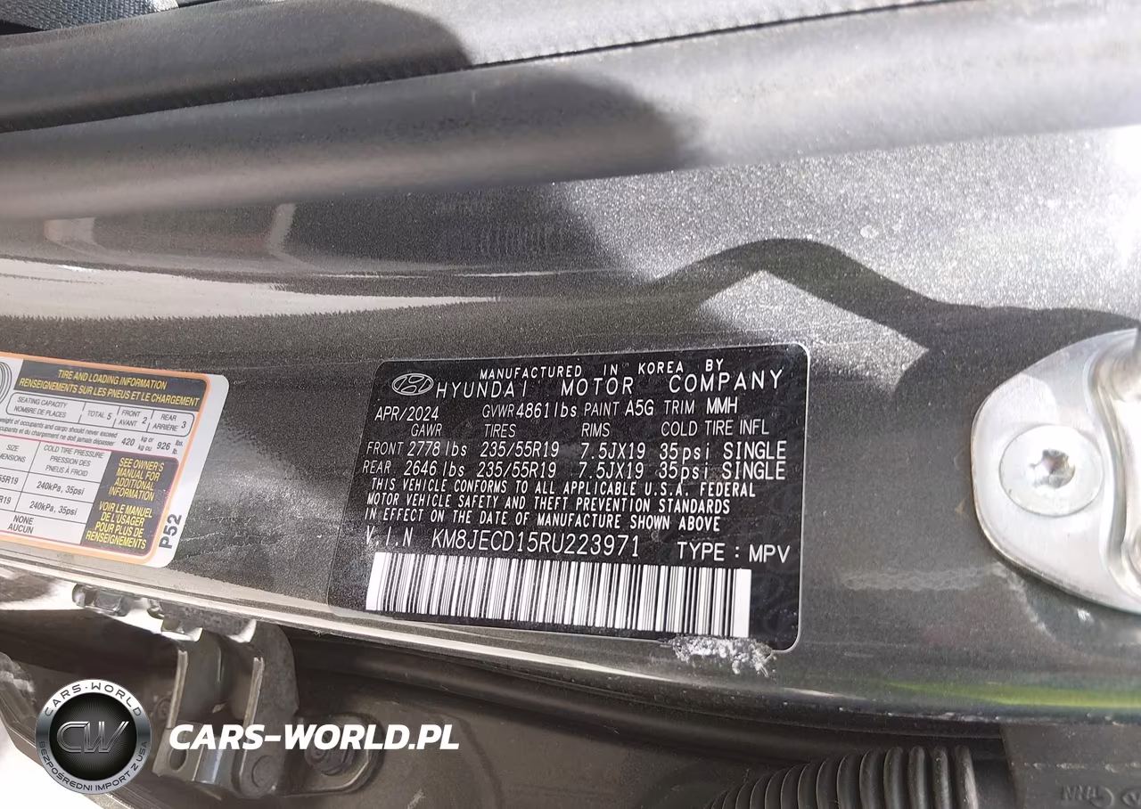 2024 Hyundai Tucson Hybrid Limited VIN:KM8JECD15RU223971 - 9