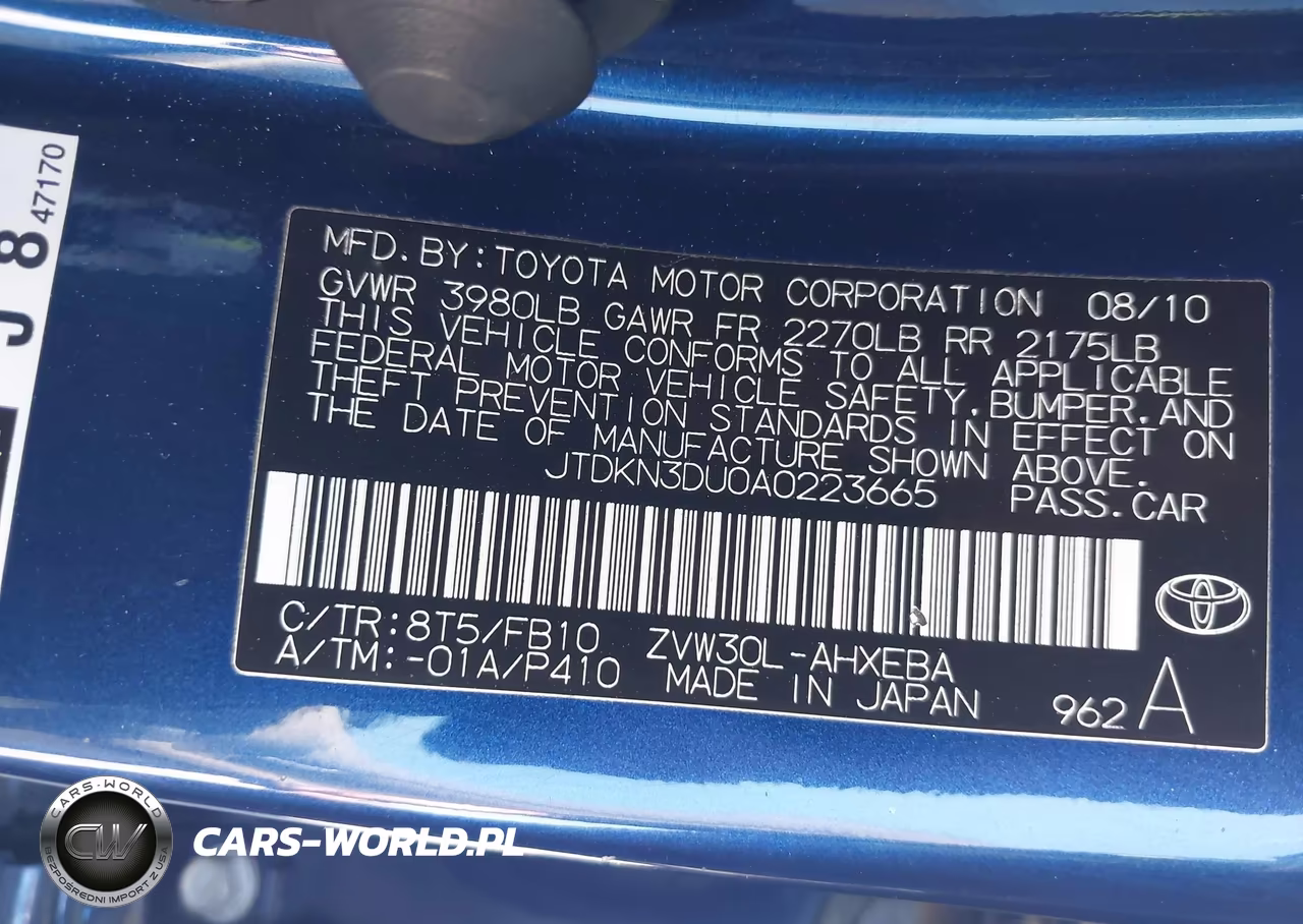 2010 Toyota Prius Ii VIN:JTDKN3DU0A0223665 - 9