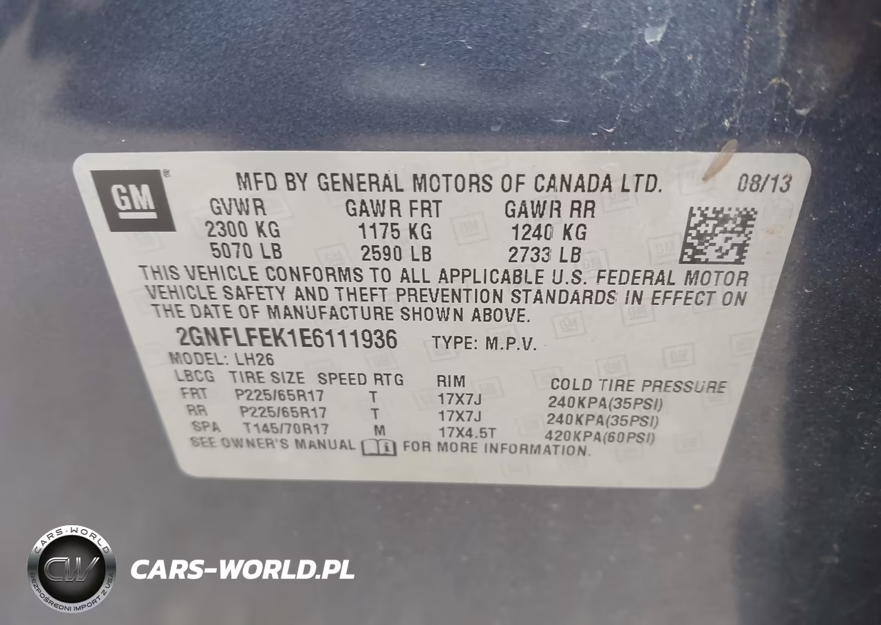 2014 Chevrolet Equinox Lt VIN:2GNFLFEK1E6111936 - 9
