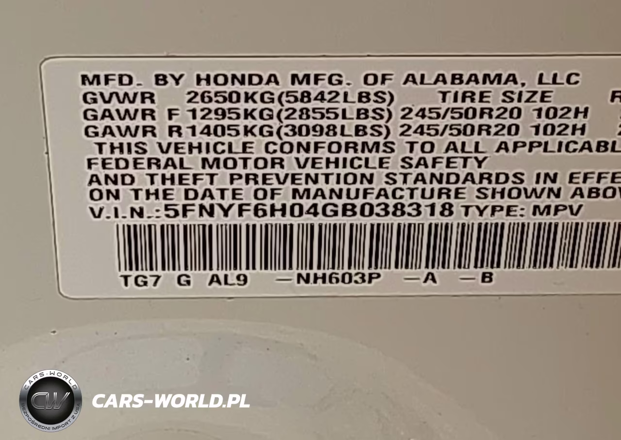 2016 Honda Pilot Elite VIN:5FNYF6H04GB038318 - 9