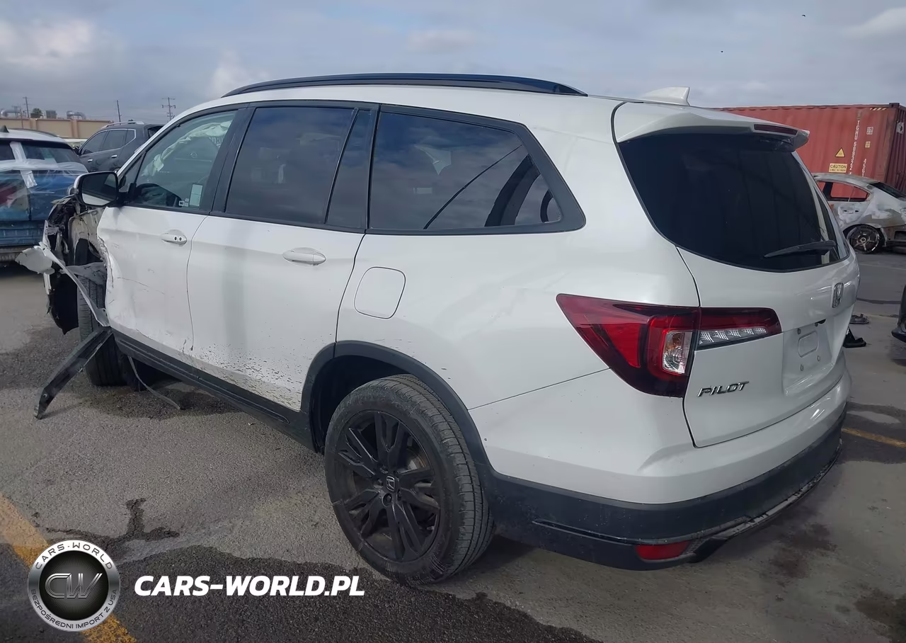 2022 Honda Pilot Awd Black Edition VIN:5FNYF6H72NB062286 - 3